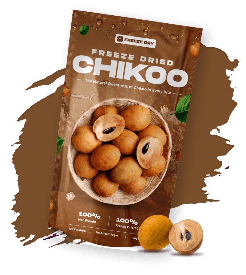 Freeze dried chikoo